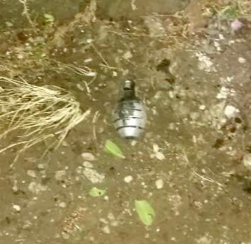 En el lugar del enfrentamiento aseguraron tres armas largas, tres cortas, una granada y un cuerno de chivo grabado con el mote “El Wiscas” (Foto: Twitter/SP_Veracruz)