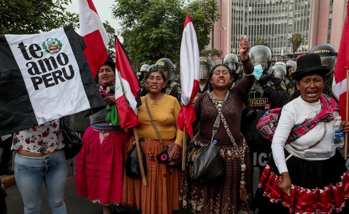 La llamada 'Toma de Lima' se desarrolló el pasado 19 de enero en la capital. Ciudadanos del interior del país llegaron para las protestas antigubernamentales. (NODAL)