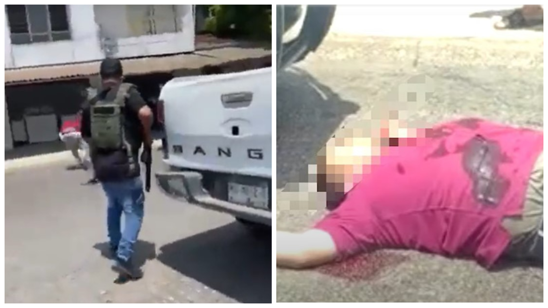 El momento en que un grupo armado asesinó a un hombre frente a su familia en Michoacán