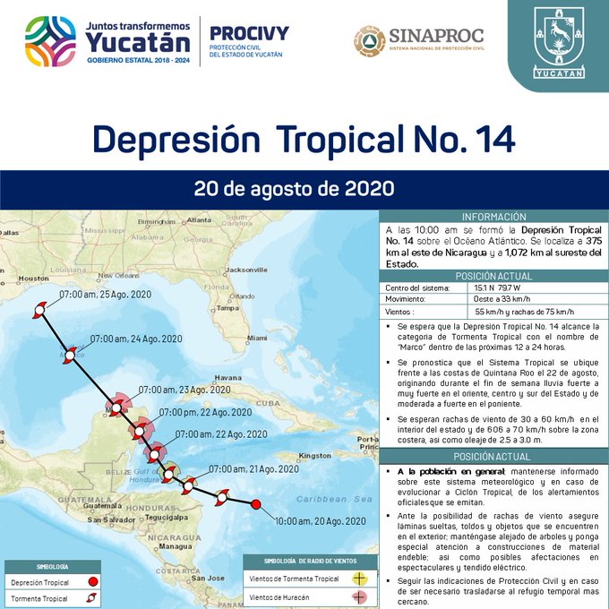 Depresión Tropical 14 Afectará A Quintana Roo Y Yucatán Infobae