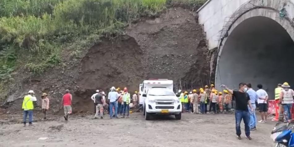Falleció un obrero por deslizamiento de tierra en el túnel de Dabeiba  