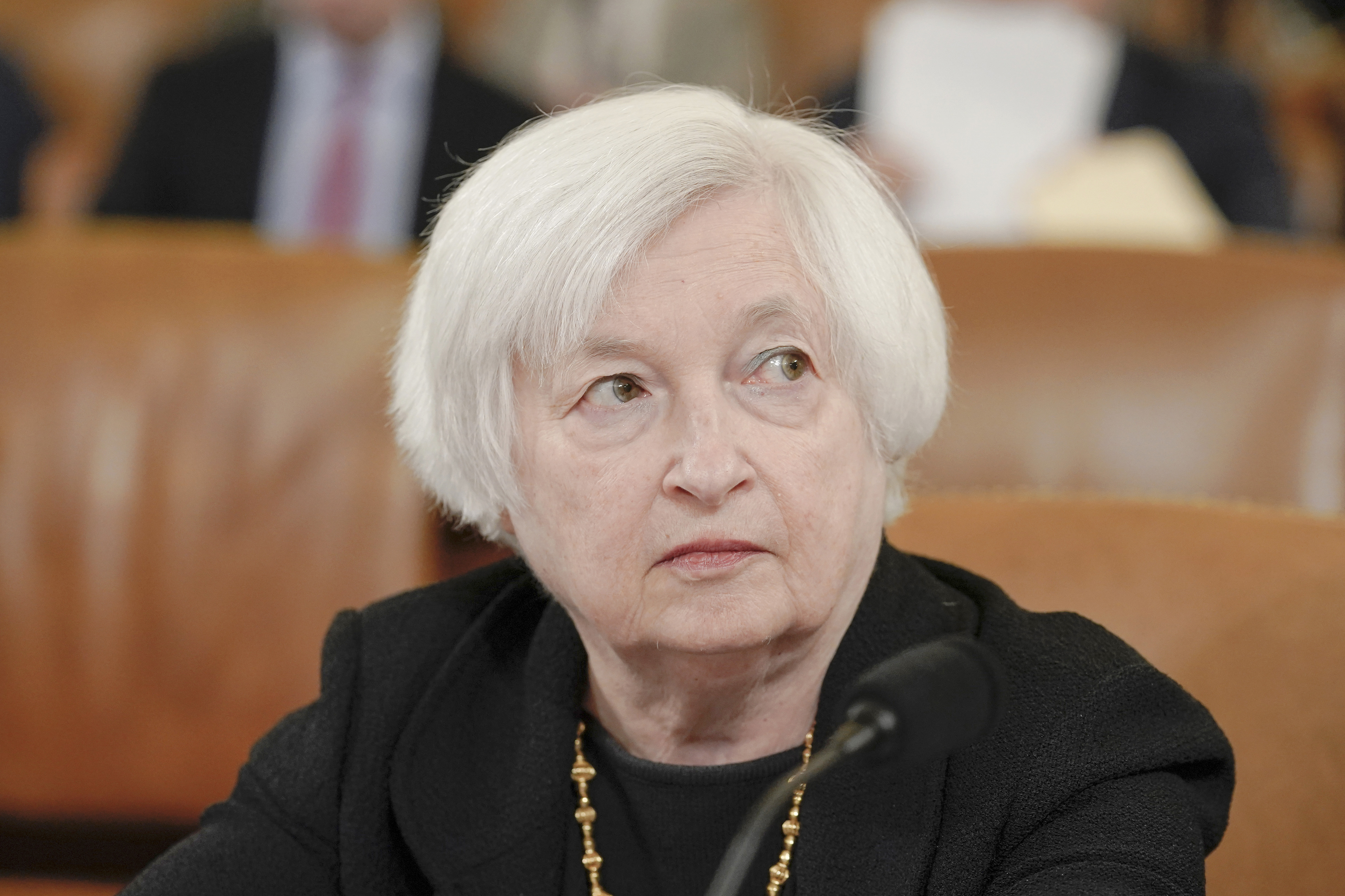 La secretaria del Tesoro de EEUU Janet Yellen afirmó que no habrá rescate para el SVB
 (Foto AP /Mariam Zuhaib)
