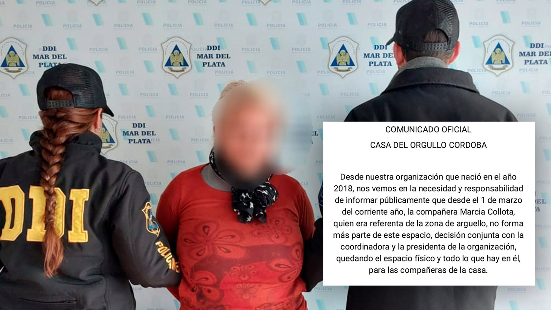 La mujer trans detenida por la DDI de Mar del Plata era buscada en Córdoba