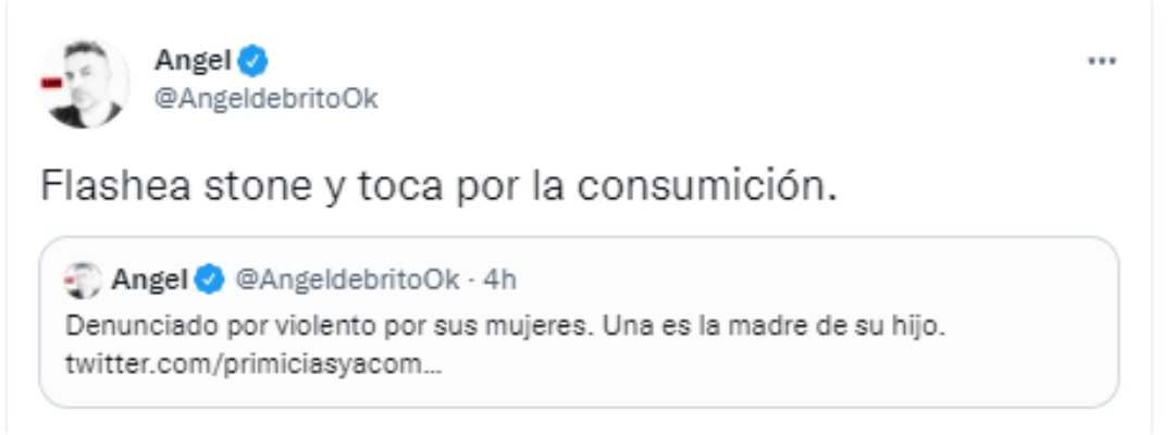 Los tweets de Ángel de Brito en respuesta a Daniel Osvaldo