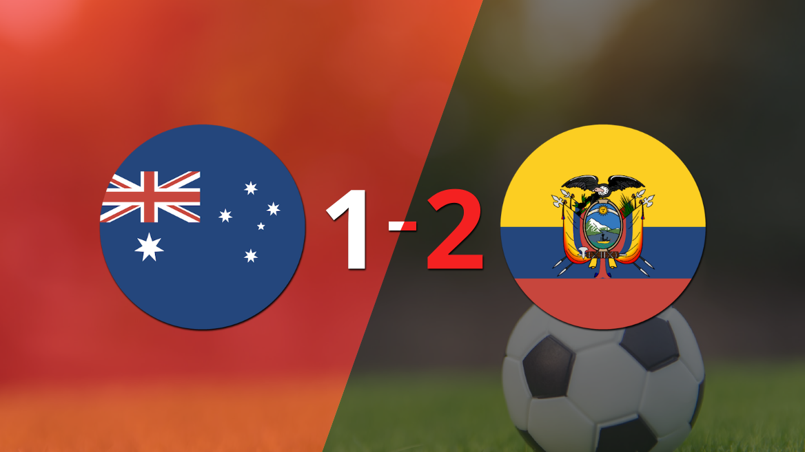 Por una mínima ventaja Ecuador se lleva los tres puntos ante Australia