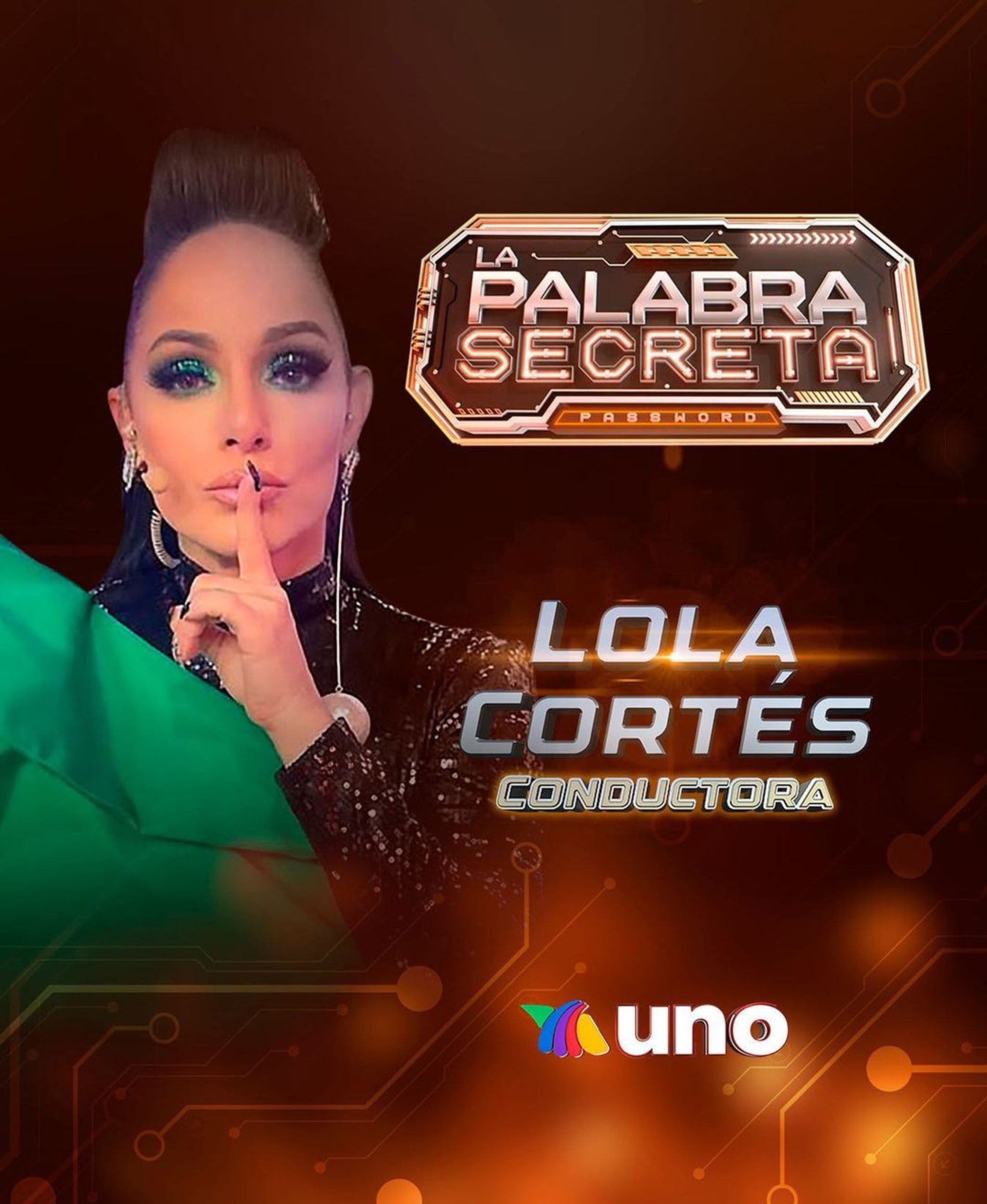 Lolita Cortés vuelve a la televisión como conductora de La Palabra Secreta: Password (@aztecauno)