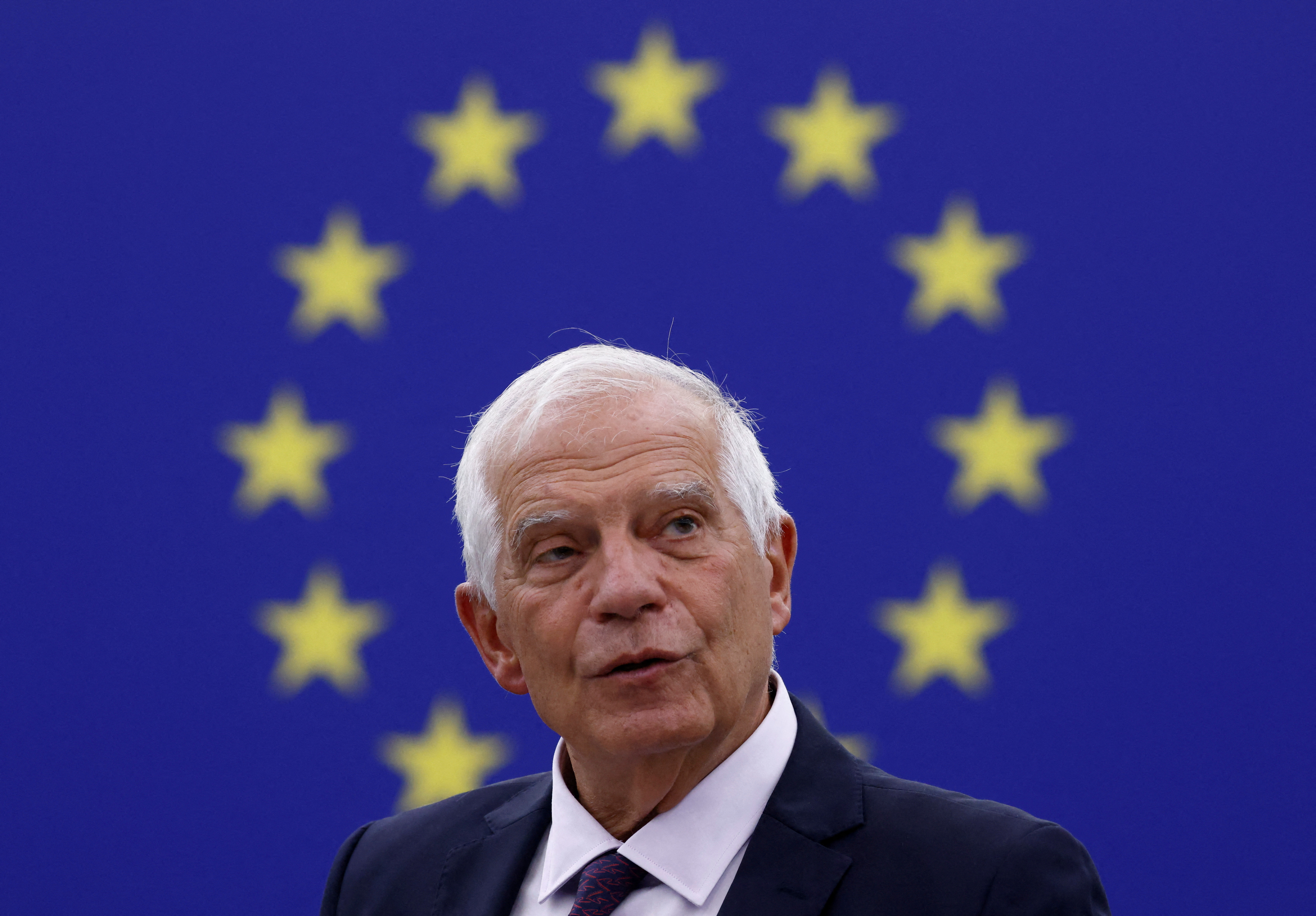 El jefe de la política exterior de la UE, Josep Borrell, se dirige a una sesión plenaria del Parlamento Europeo en Estrasburgo, Francia, el 13 de septiembre de 2022. REUTERS/Yves Herman/Archivo