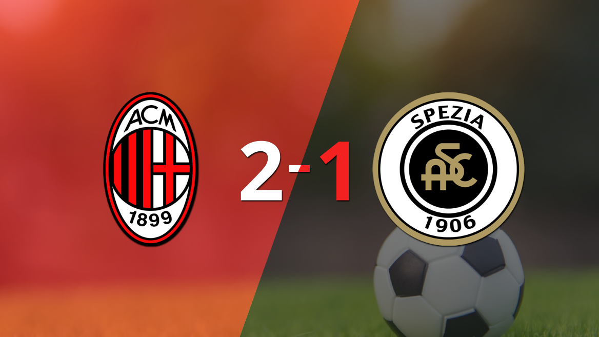 Milan sacó los 3 puntos en casa al vencer 2-1 a Spezia