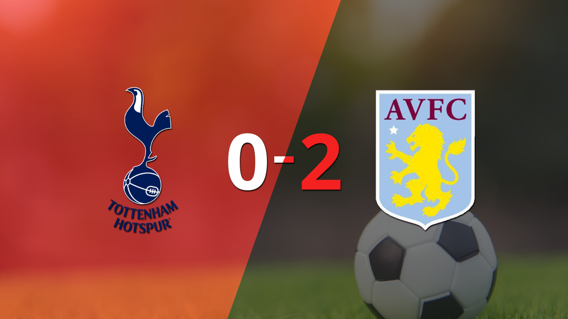 En casa, Tottenham perdió 2-0 frente a Aston Villa