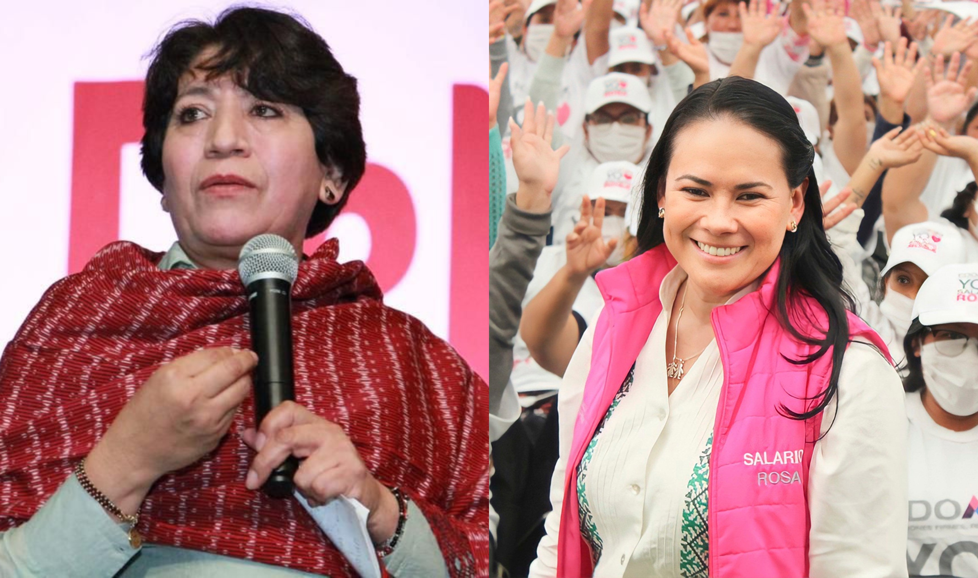 Alejandra del Moral and Delfina Gómez joined the race for the governorship of the State of Mexico in the 2023 electoral elections (Twitter/@AlejandraDMV / @Delfinagomez)