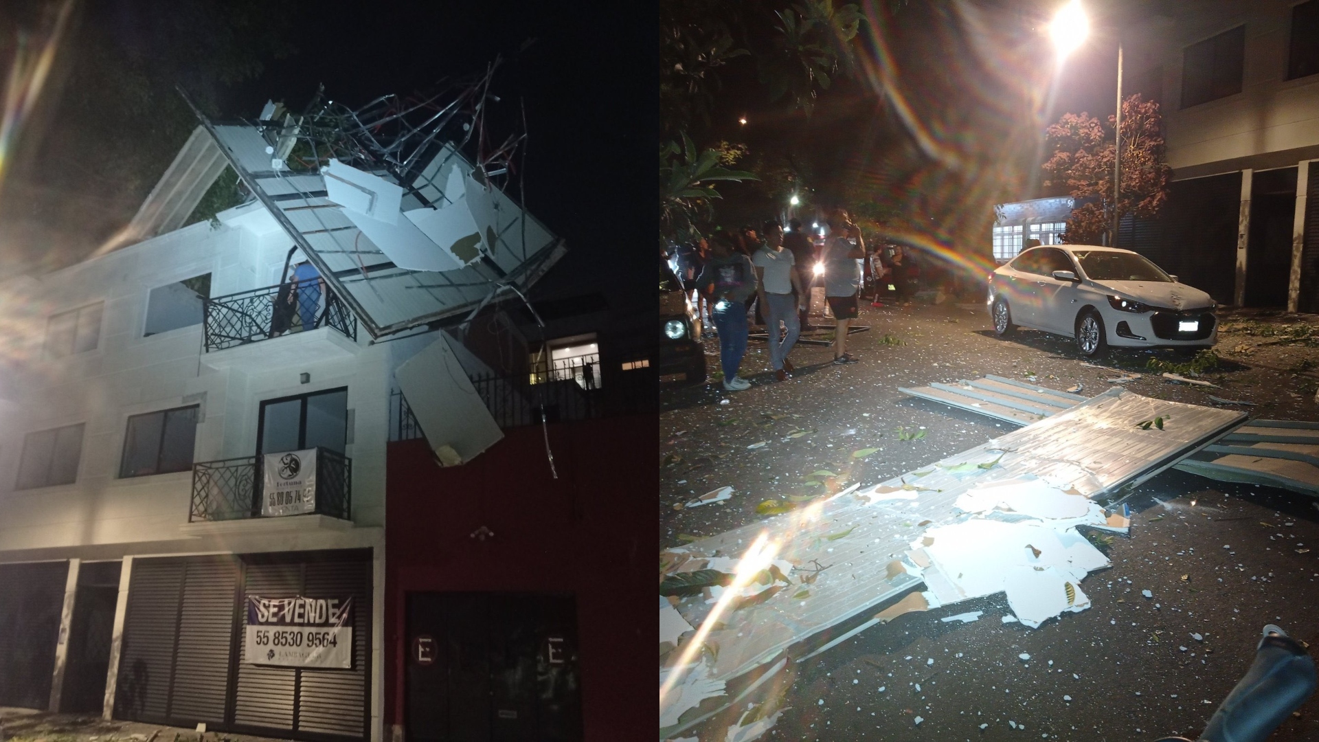 La explosión fue causada por una mala conexión de Gas LP (Foto: Twitter/@CODIGO_NEGROMX)
