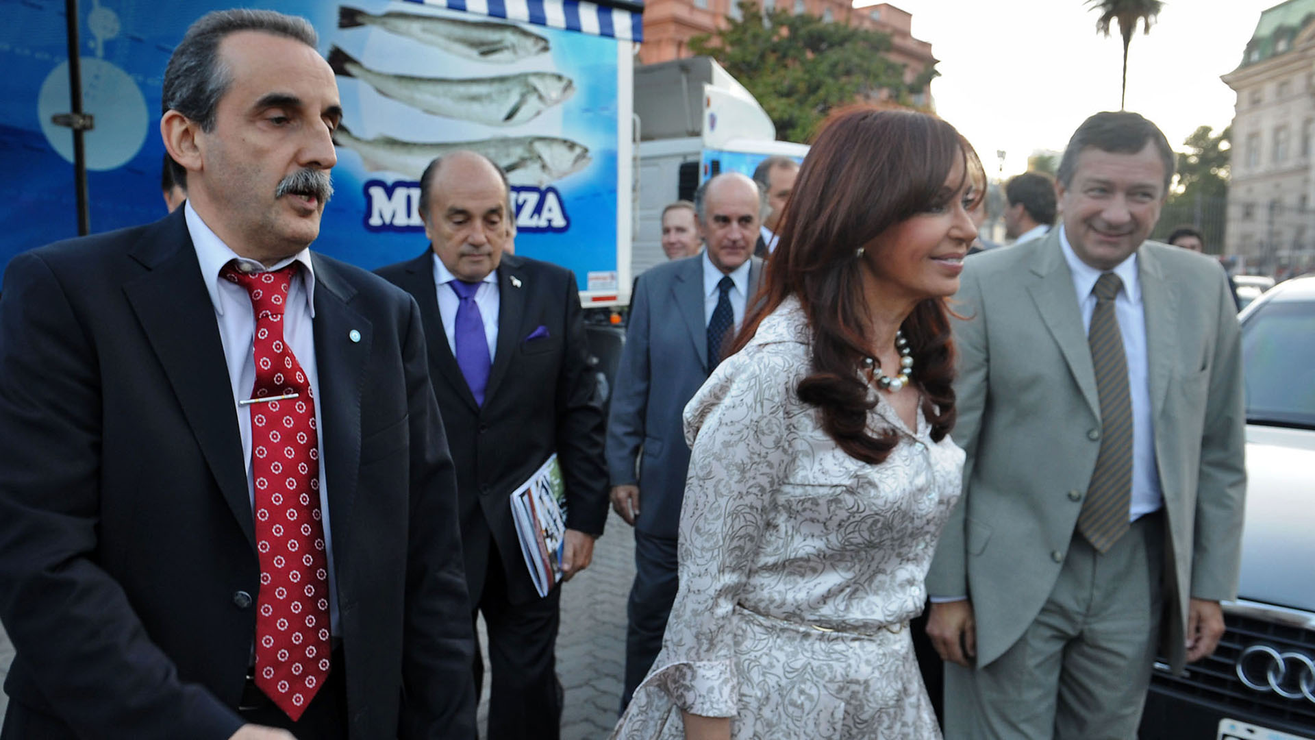 Altri tempi. Cristina Kirchner y Guillermo Moreno, cuando era secretario de Comercio Interior y era una de las piezas centrales del gobierno (NA)