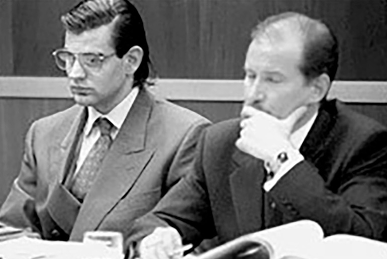 Guillermo Álvarez durante su juicio. Era fanático de la historia de Robledo Puch