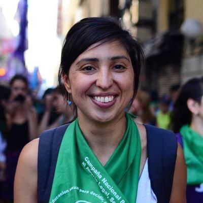 Gisela Stablun integrante de la Colectiva de salud feminista Irma Carrica y parte de la Red de profesionales por el derecho a decidir