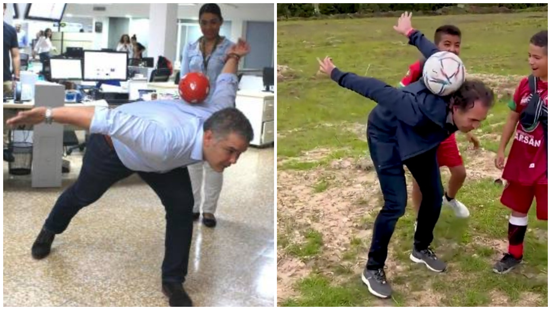 Comparan a Federico Gutiérrez con el presidente Duque por video jugando fútbol en campaña