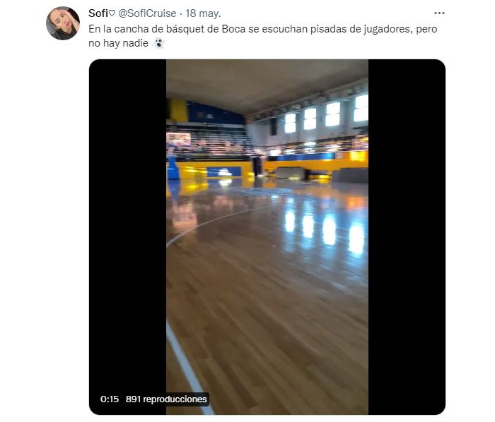 Qué es esto, no hay nadie?”: el estremecedor video paranormal en la cancha  de básquet de Boca Juniors que se volvió viral - Infobae