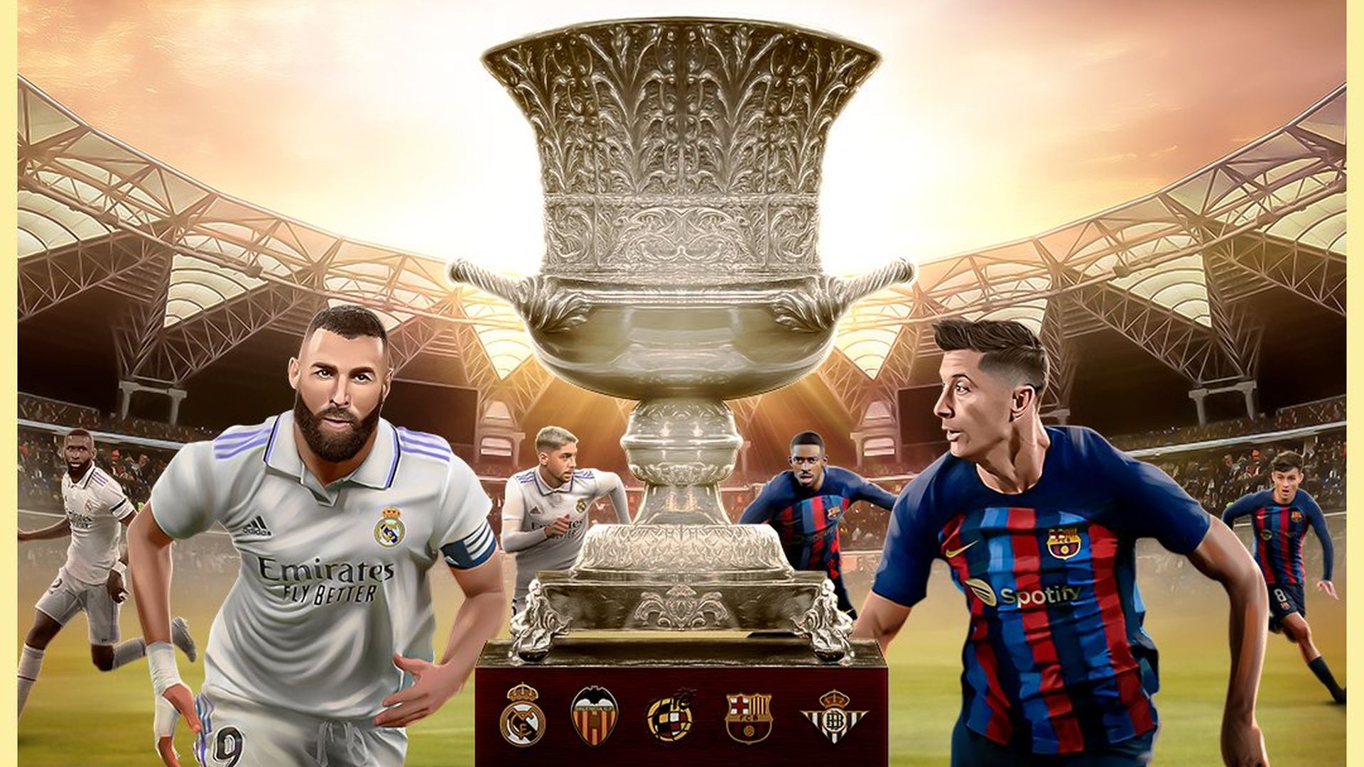 Real Madrid vs Barcelona EN VIVO HOY: canal para ver final de Supercopa de España 2023.
