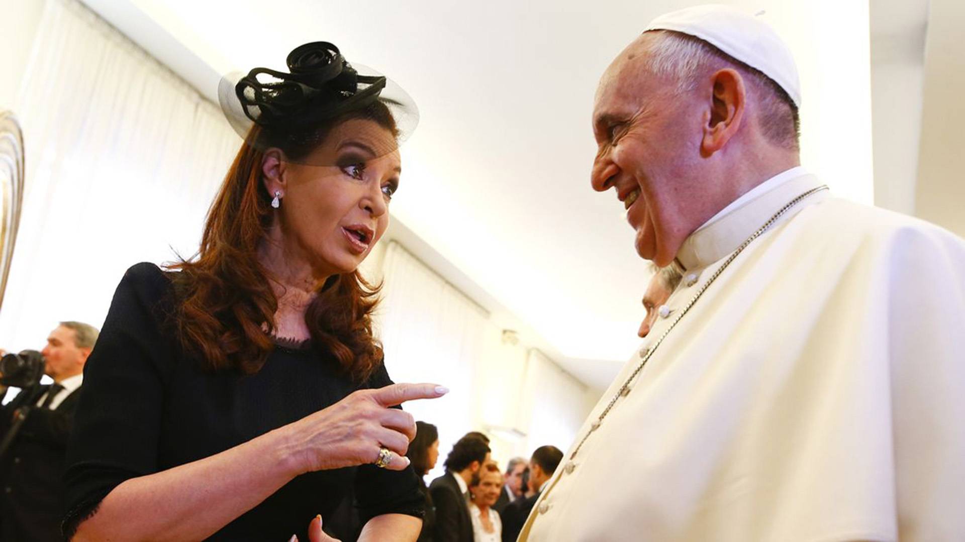 Cristina Kirchner y el Papa Francisco (AFP)