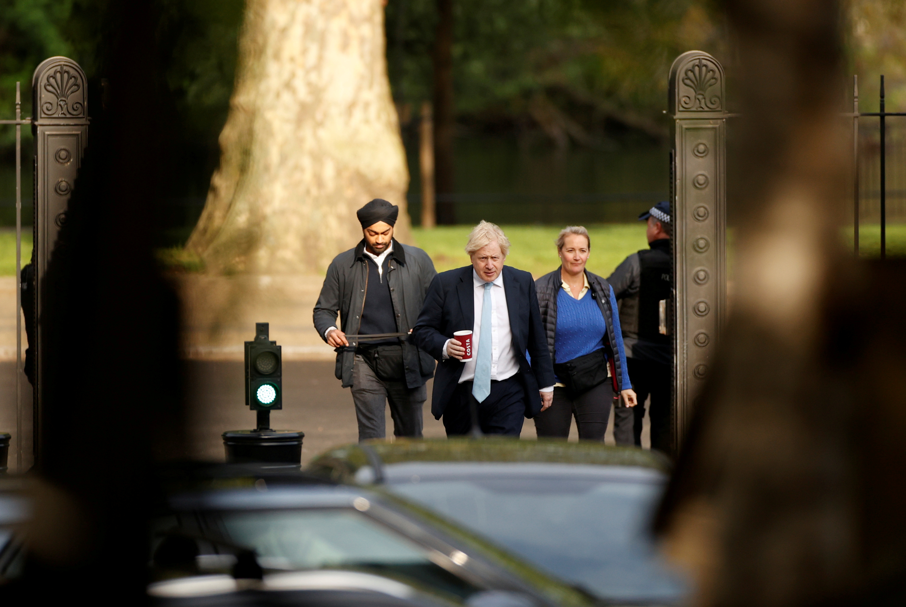 Boris Johnson llegando a Downing Street (REUTERS/John Sibley)