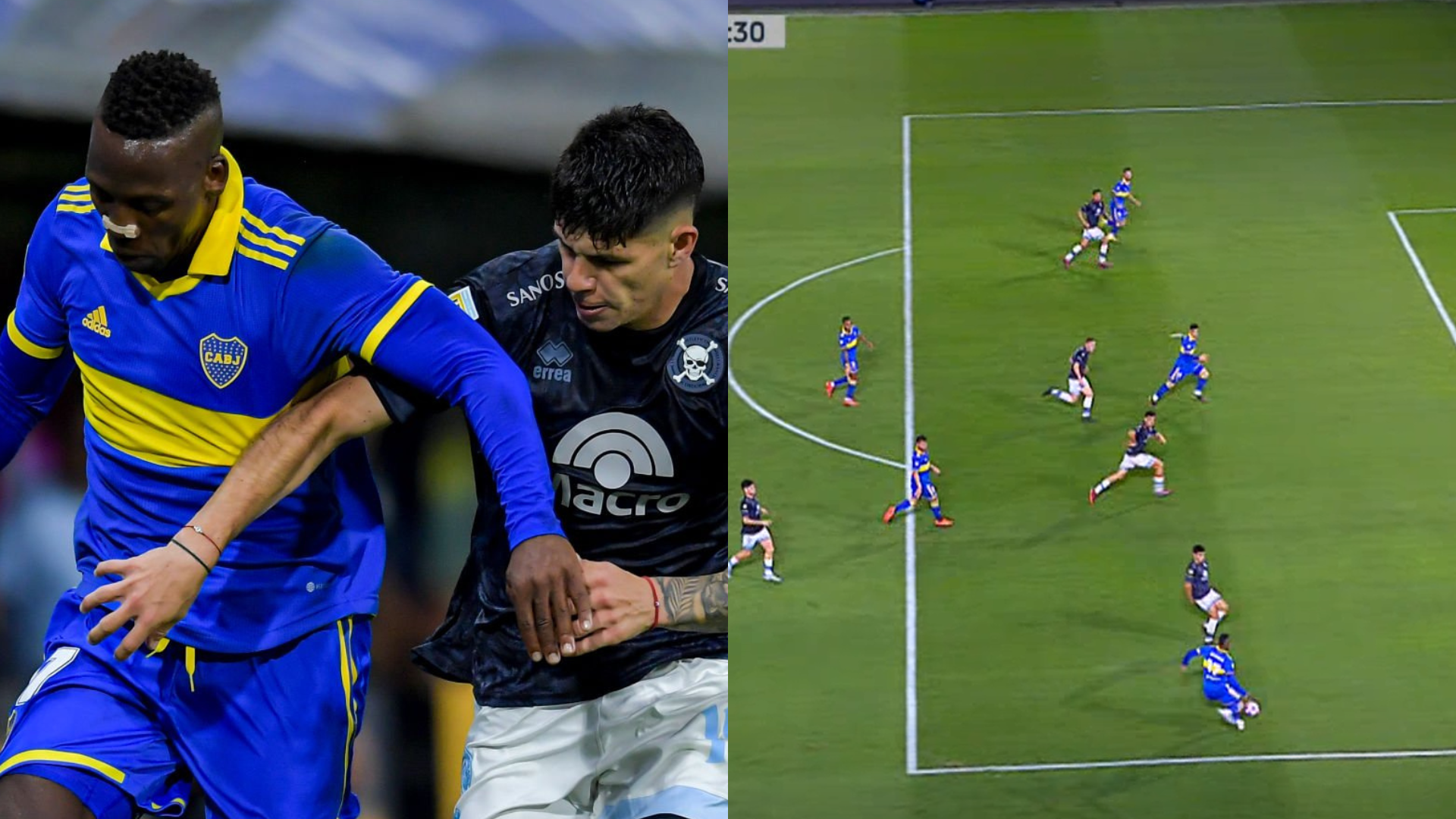 Gran asistencia de Luis Advíncula para gol de Darío Benedetto en  Boca Juniors vs Belgrano de Córdoba 