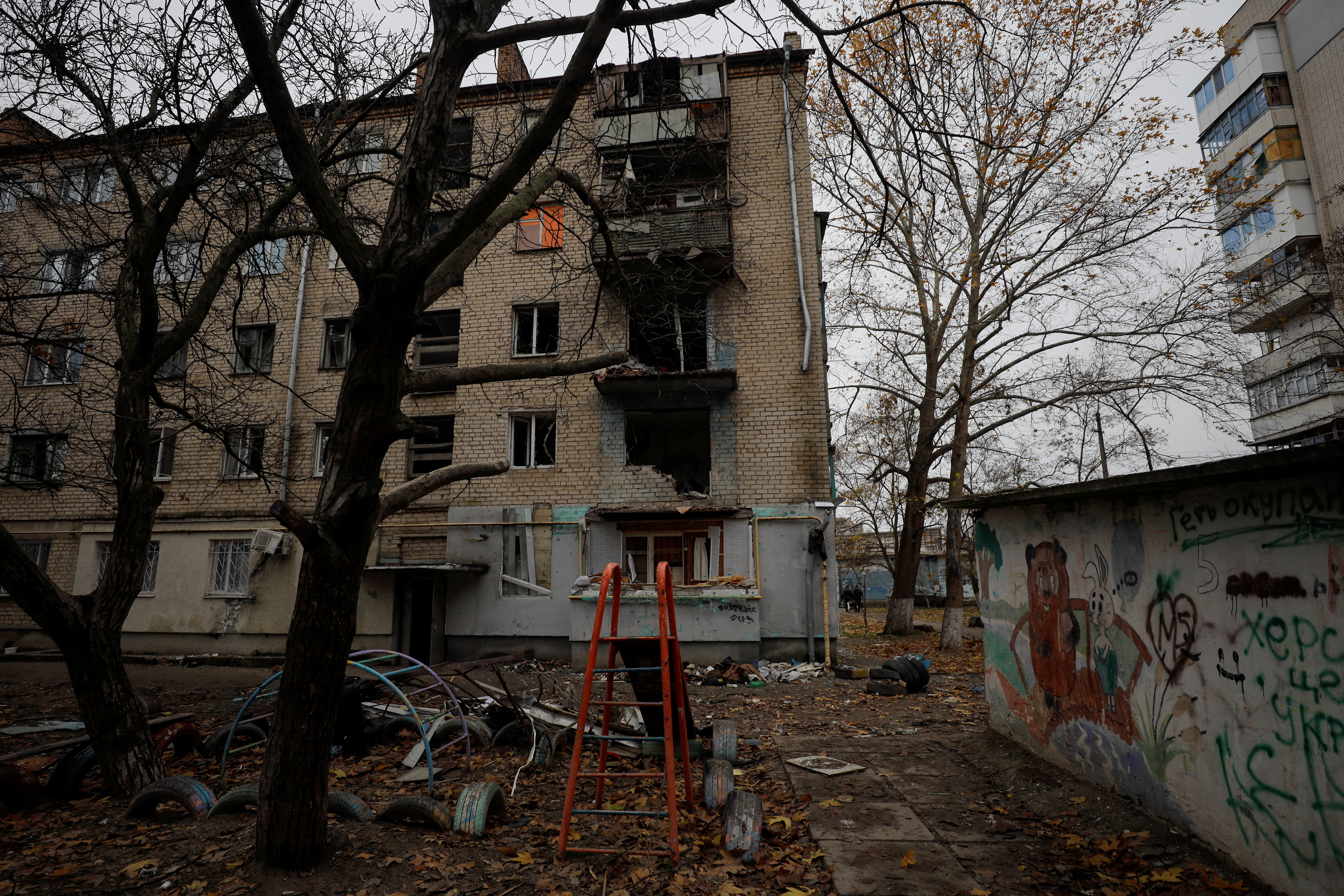 La destrucción en Kherson (REUTERS/Anna Voitenko/Archivo)