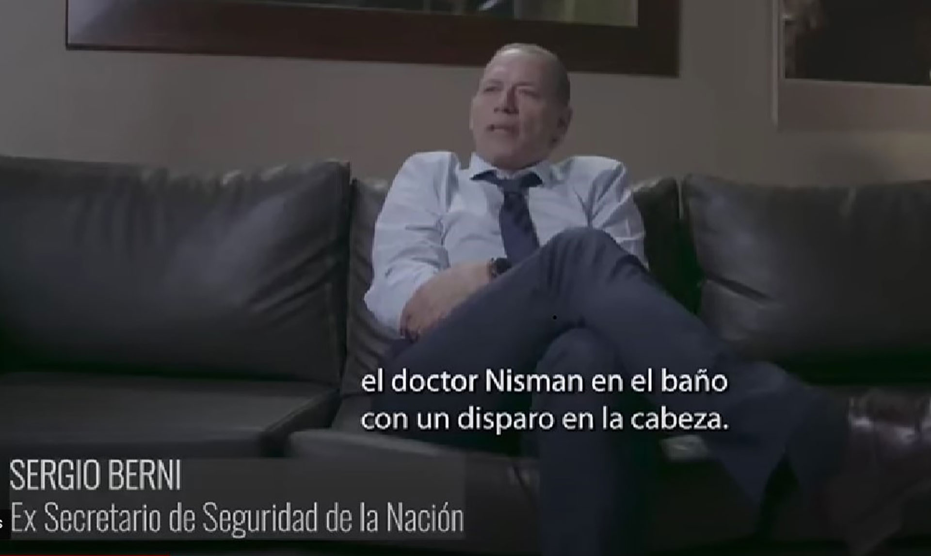 Sergio Berni fue entrevistado para el documental "Nisman, la víctima 86"