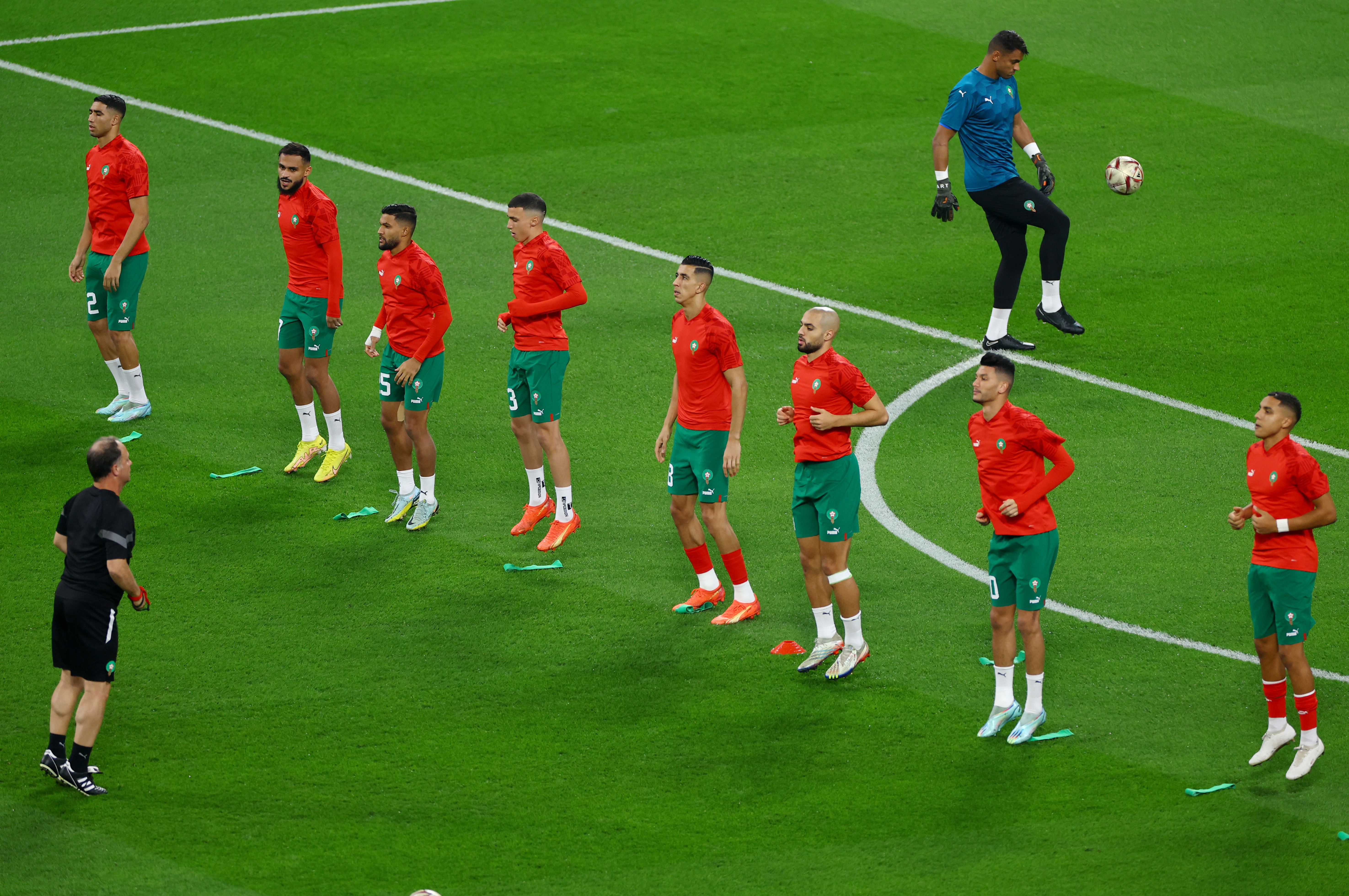 Marruecos, primer equipo africano en jugar esta instancia, buscará hacer historia en Qatar (REUTERS/Kai Pfaffenbach)