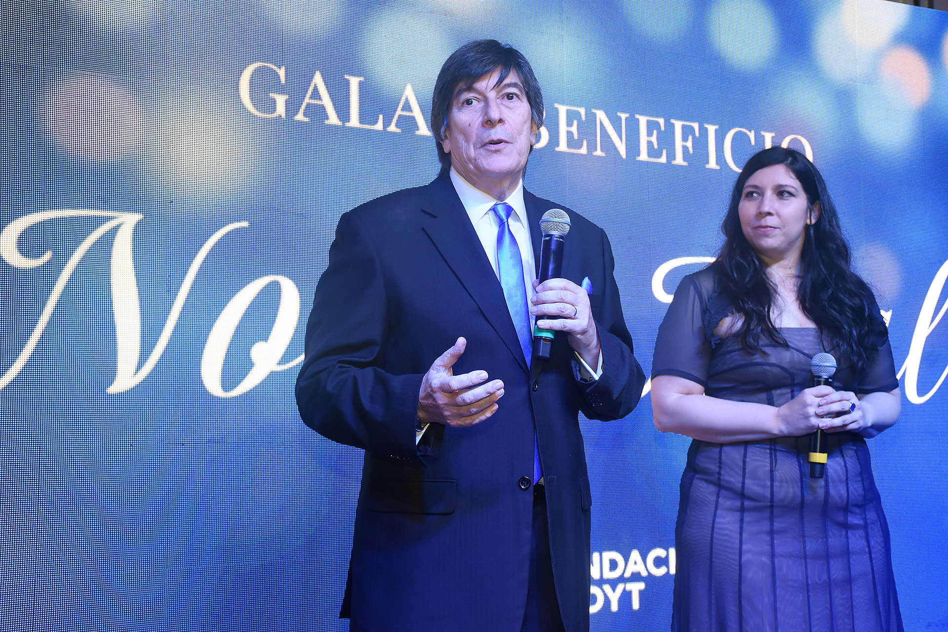 El reconocido doctor Luis Caro, presidente de la Fundación Gedyt y su hija Emilia Caro, directora ejecutiva de la institución (Crédito: Nicolás Stulberg)
