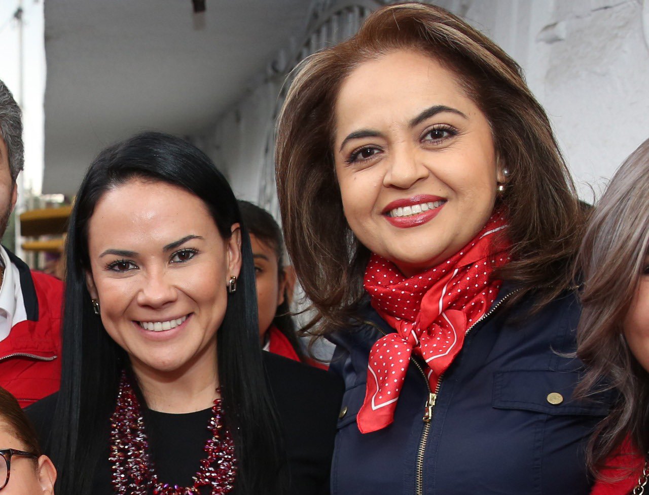 Ana Lilia Herrera junto a Alejandra del Moral, las opciones más fuertes del PRI para la gubernatura del Edomex (Foto: Twitter)