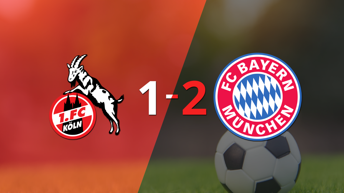 Bayern Múnich superó 2-1 a Colonia como visitante