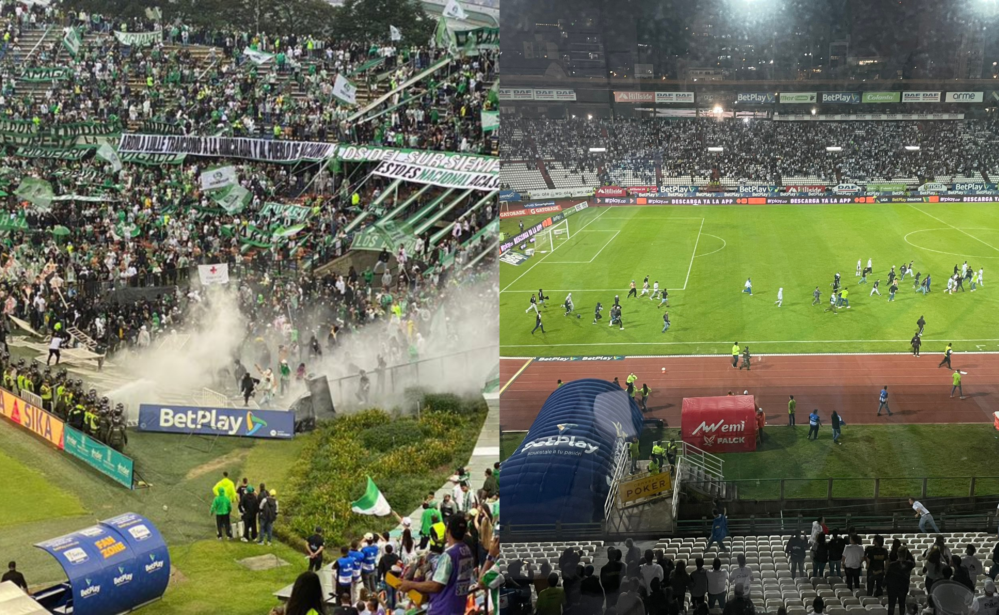A pesar de los actos violentos en los estadios ni Atlético Nacional ni Once Caldas fueron sancionados por la Dimayor