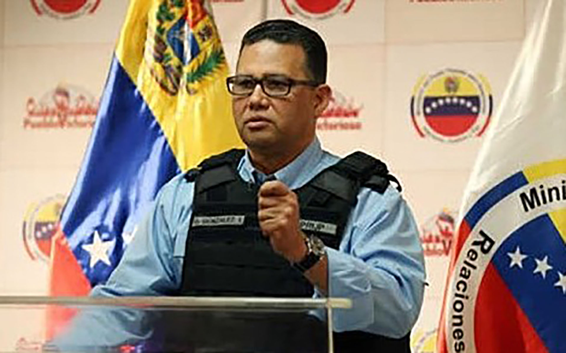 El director general del Sebin, Gustavo Enrique González