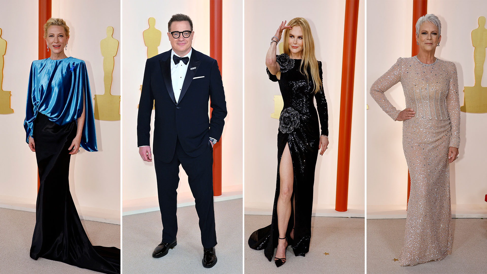 (De Izq. a Der.): Cate Blanchett, Brendan Fraser, Nicole Kidman y Jamie Lee Curtis