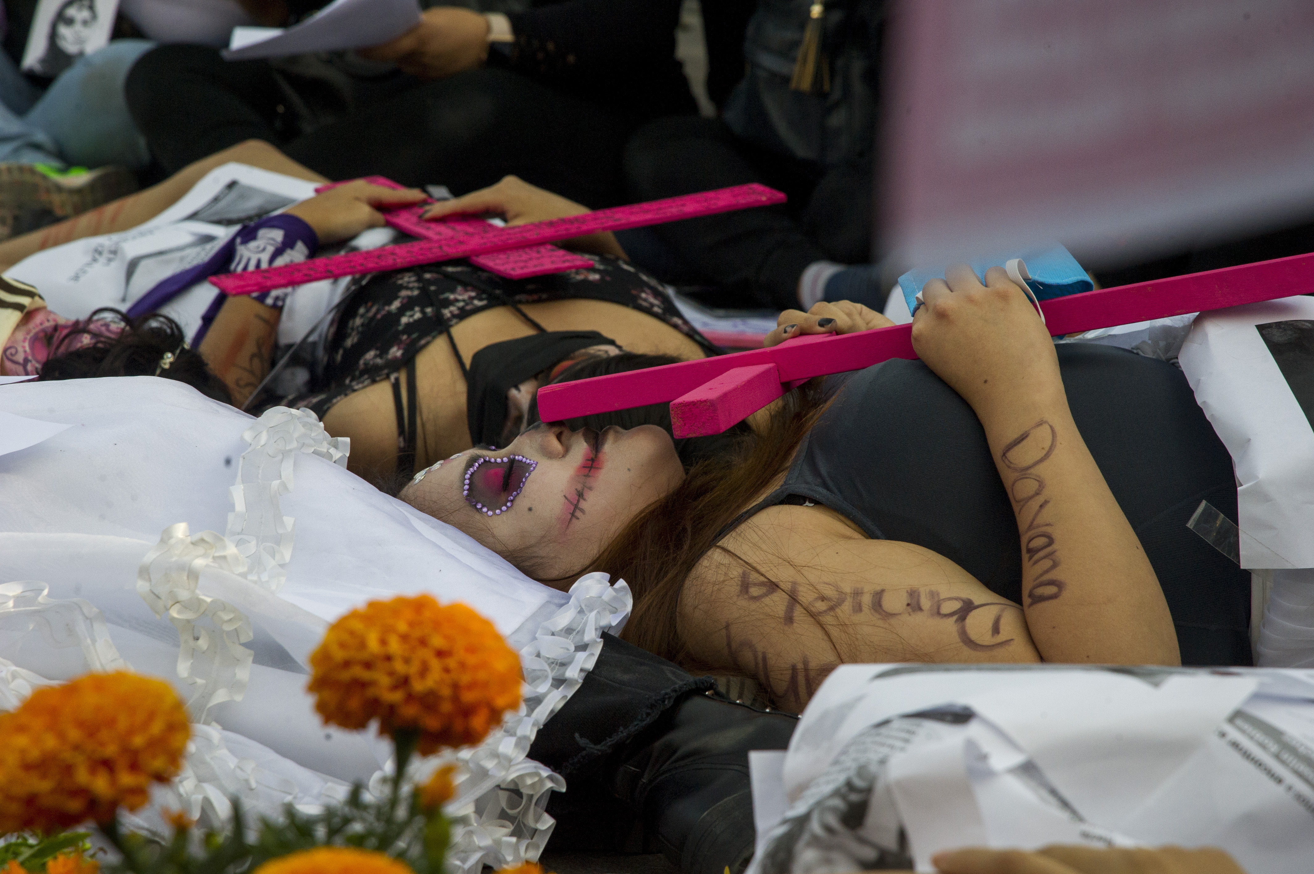 Reference image on femicides.  (Photo by CLAUDIO CRUZ / AFP)