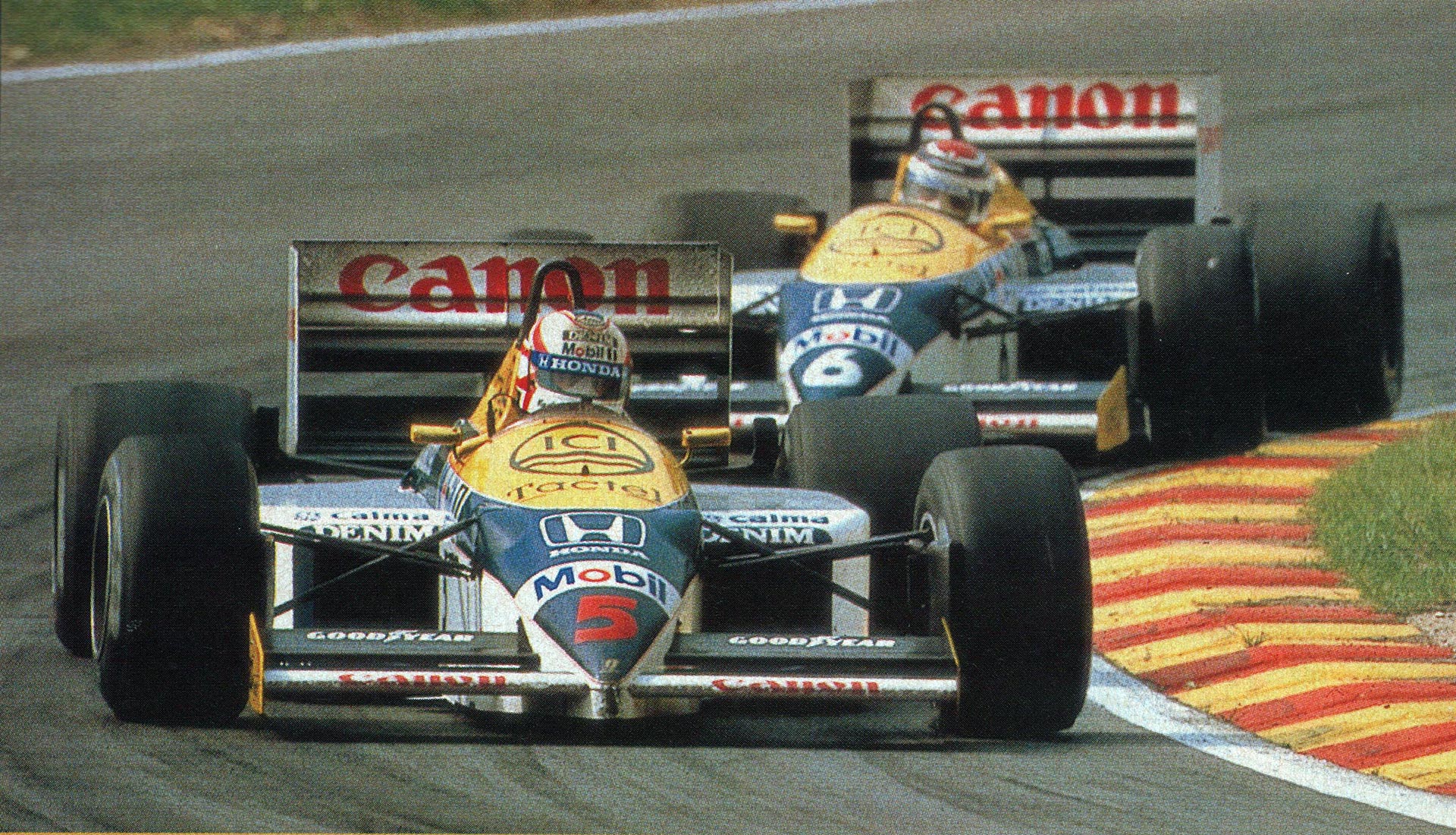 Nigel Mansell y Nelson Piquet tuvieron una interna muy fuerte en Williams (Archivo CORSA)