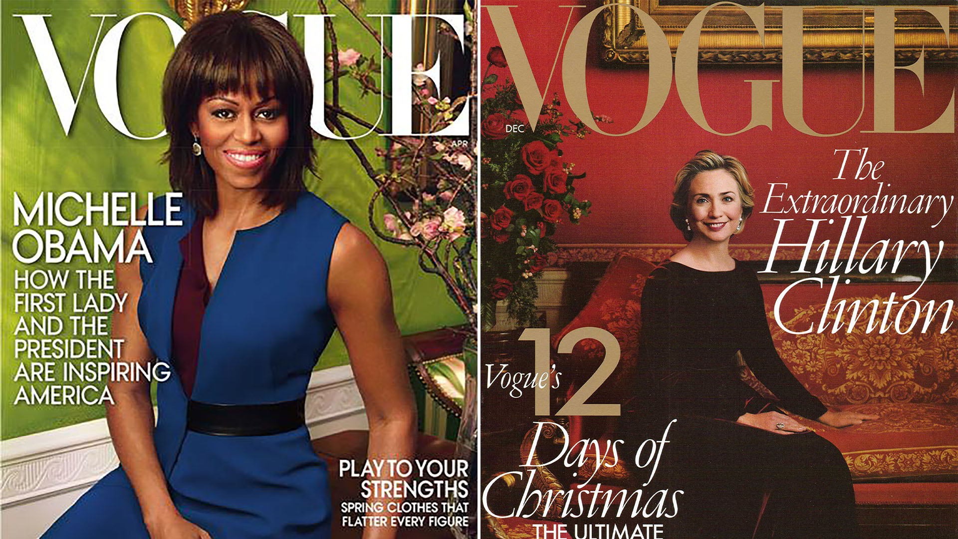 Tapas de Vogue con las Primeras Damas Michelle Obama y Hillary Clinton
