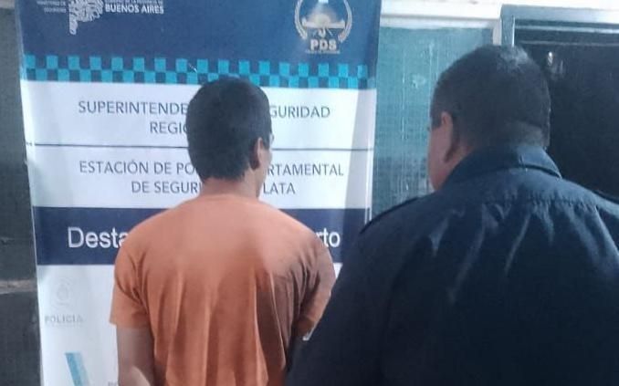 "Papichulo", en un reciente arresto en La Plata