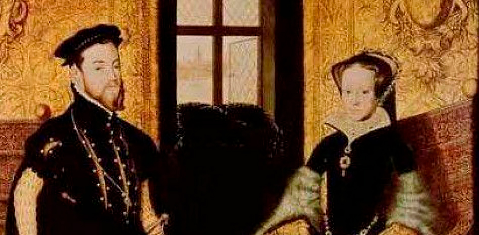 Felipe y María, un matrimonio breve (1554-1558), interrumpido por el fallecimiento de la reina, y que no dejó descendencia