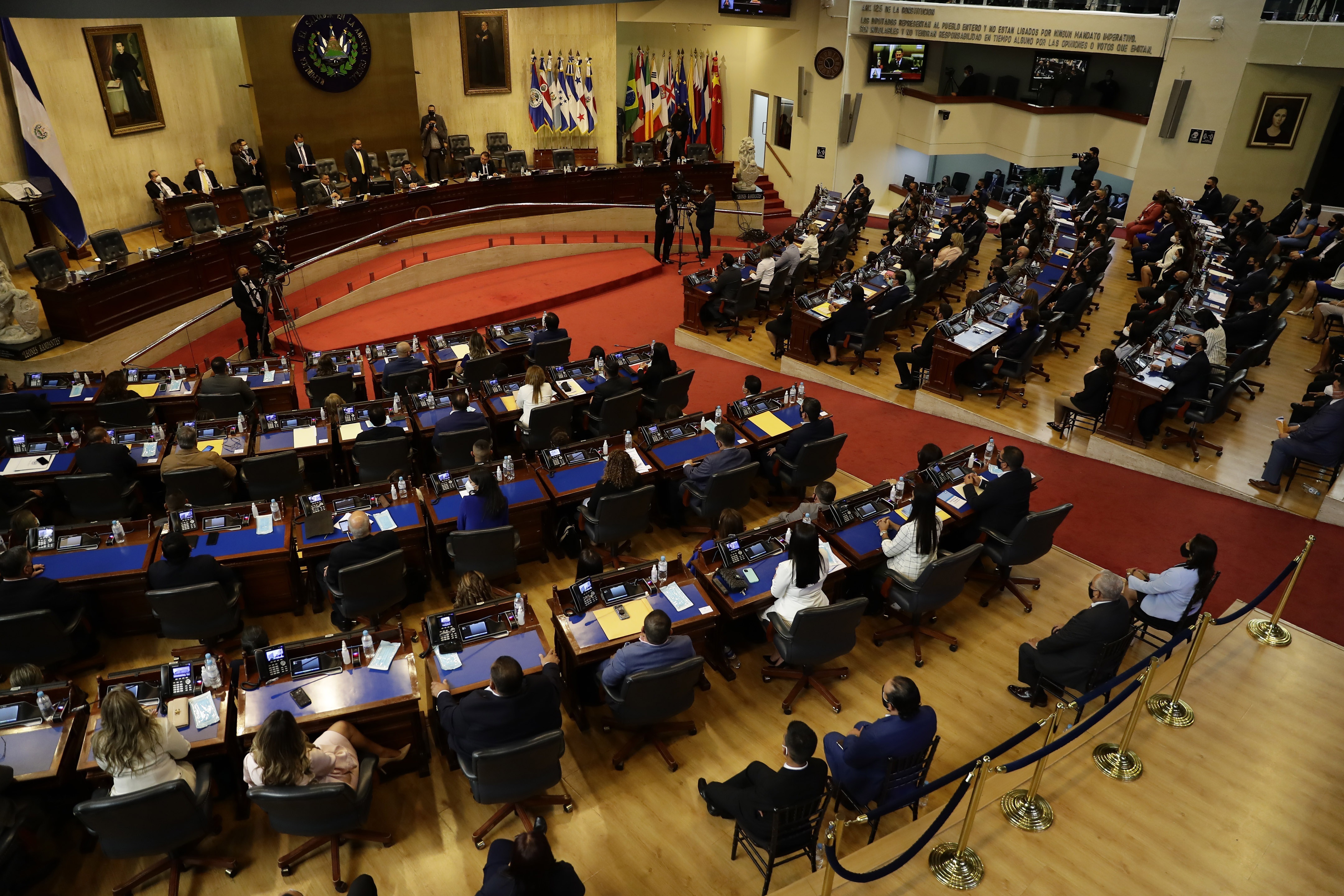Fotografía de archivo de la Asamblea Legislativa de El Salvador. EFE/Rodrigo Sura

