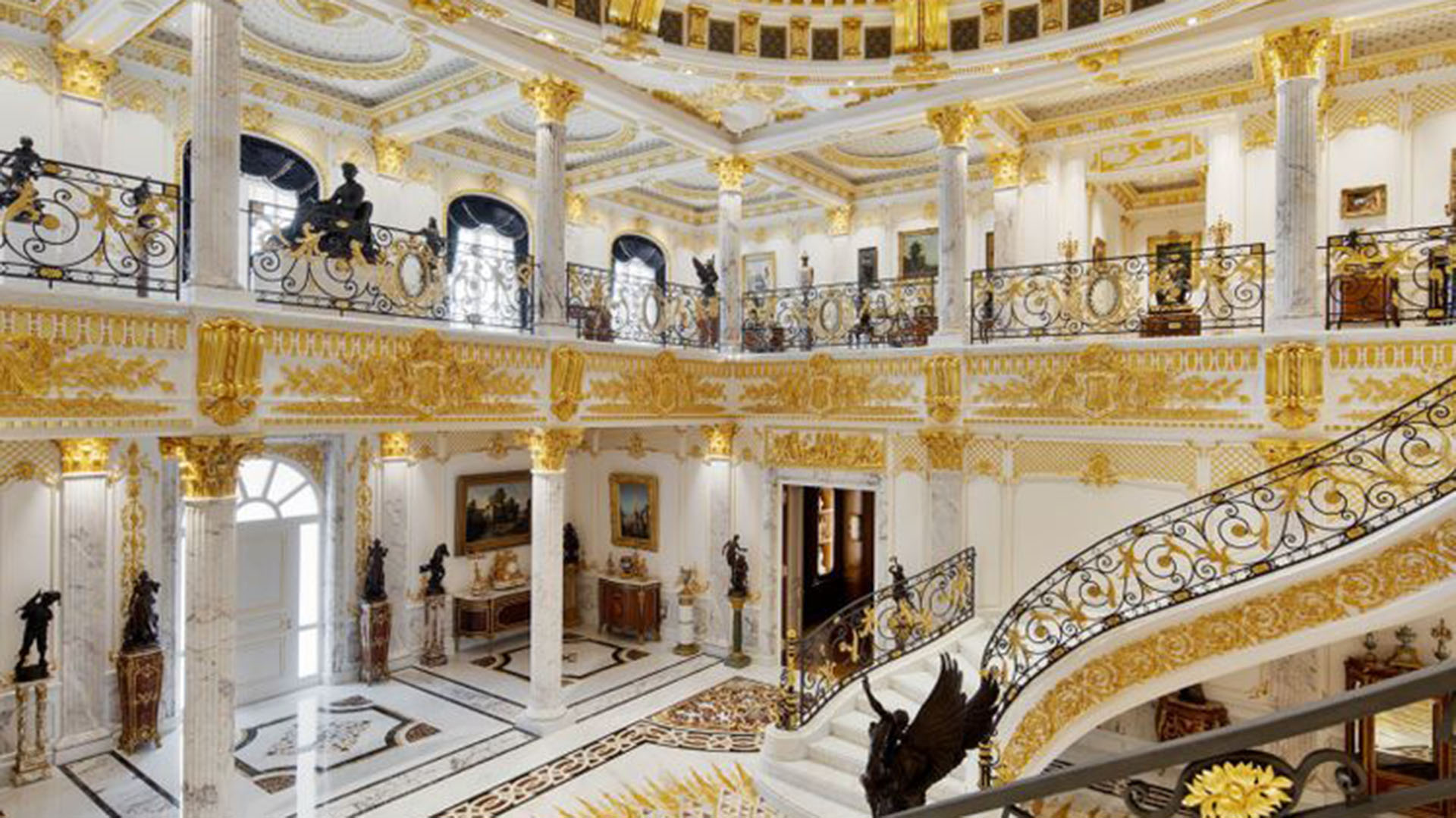 Interior De Mega Mansiones De Lujo Mansiones Beverly Hills