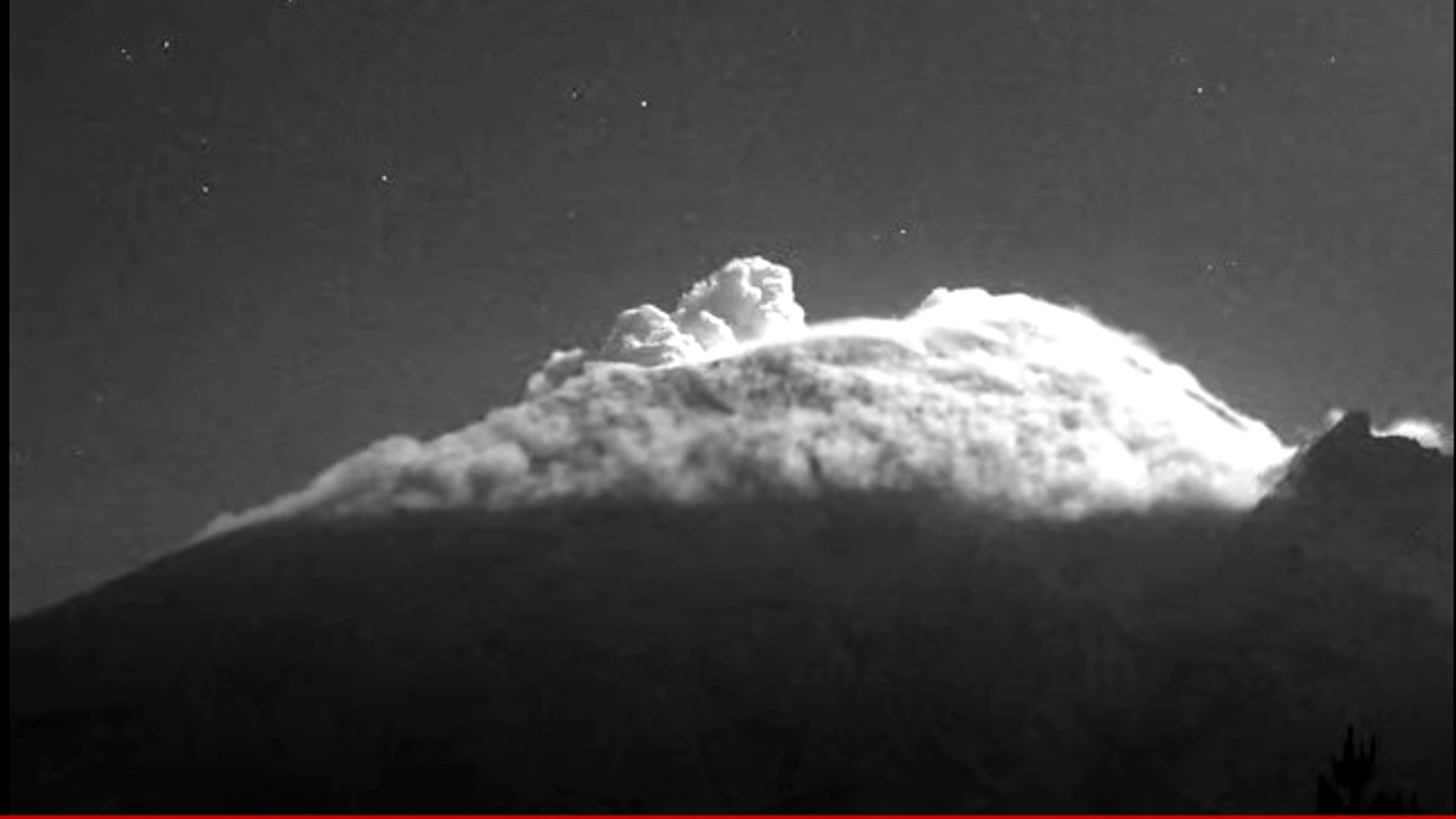 Actividad volcánica Popocatépetl desde Tlamacas , Edomex (Webcams de México)