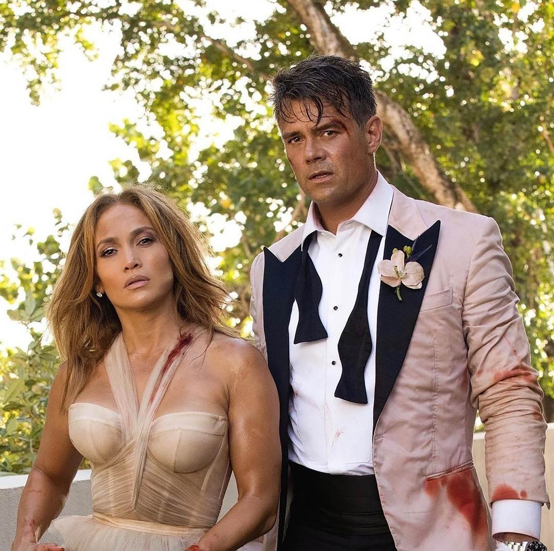 Jennifer Lopez y Josh Duhamel son los protagonitas en "Bodas de Plomo". (Prime Video)