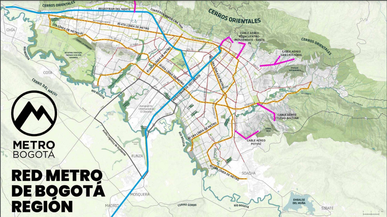 Esta será el recorrido de la cuarta y quinta línea del Metro de Bogotá:  Claudia López las presentó - Infobae