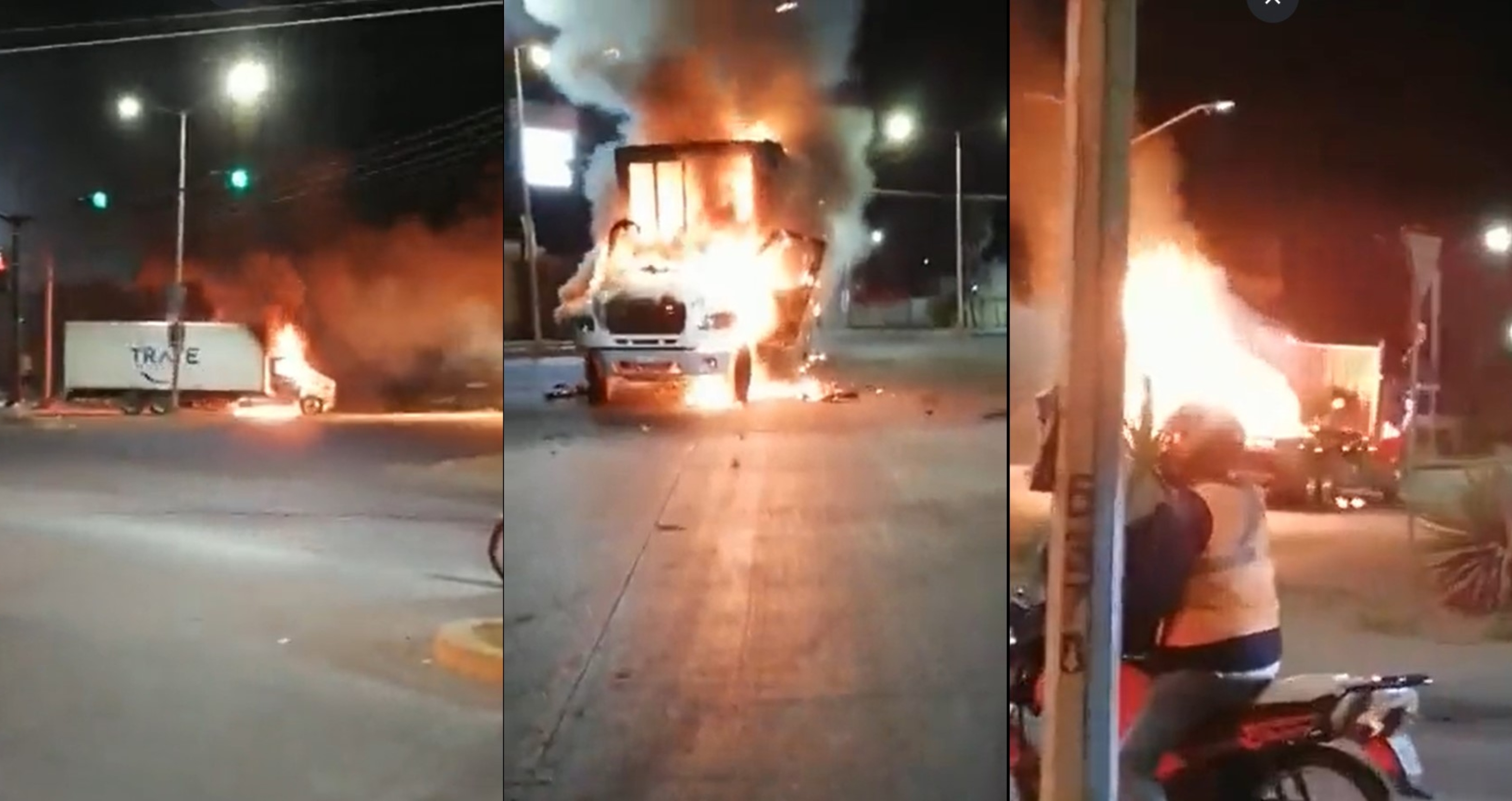 The Secretary of National Defense (Sedena) implemented a strong operation that culminated in drug blockades in different points of Culiacán (Social Networks)
