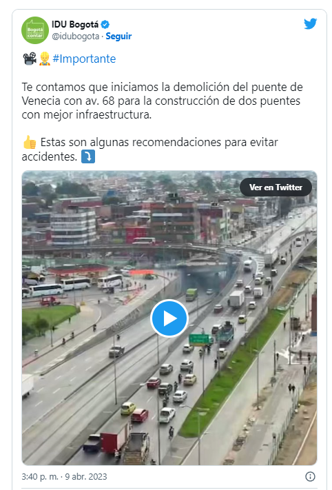 Cerrarán Definitivamente Importante Puente Vehicular En Bogotá Desde Este Lunes Estos Son Los 9795