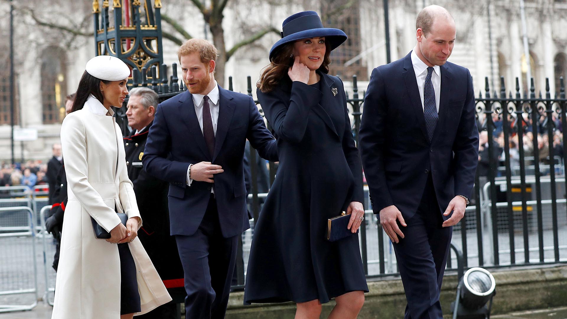 Los duques de Cambridge y Sussex en 2018 (Reuters)