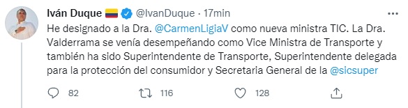 Nueva ministra de las TIC