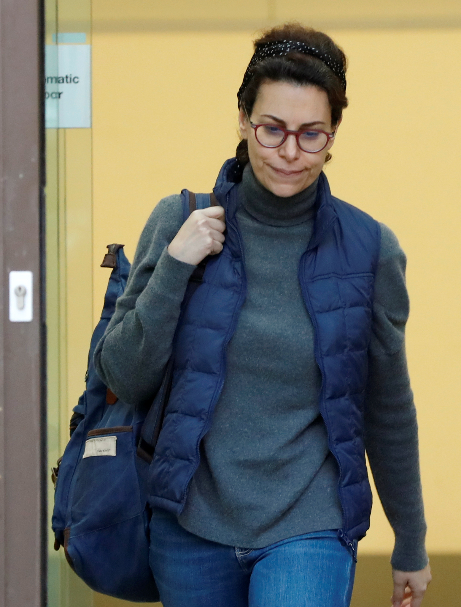Karime Macias, wife of former Mexican governor Javier Duarte, leaves Westminster Magistrates court in London, Britain, November 5, 2019. REUTERS/Yara Nardi