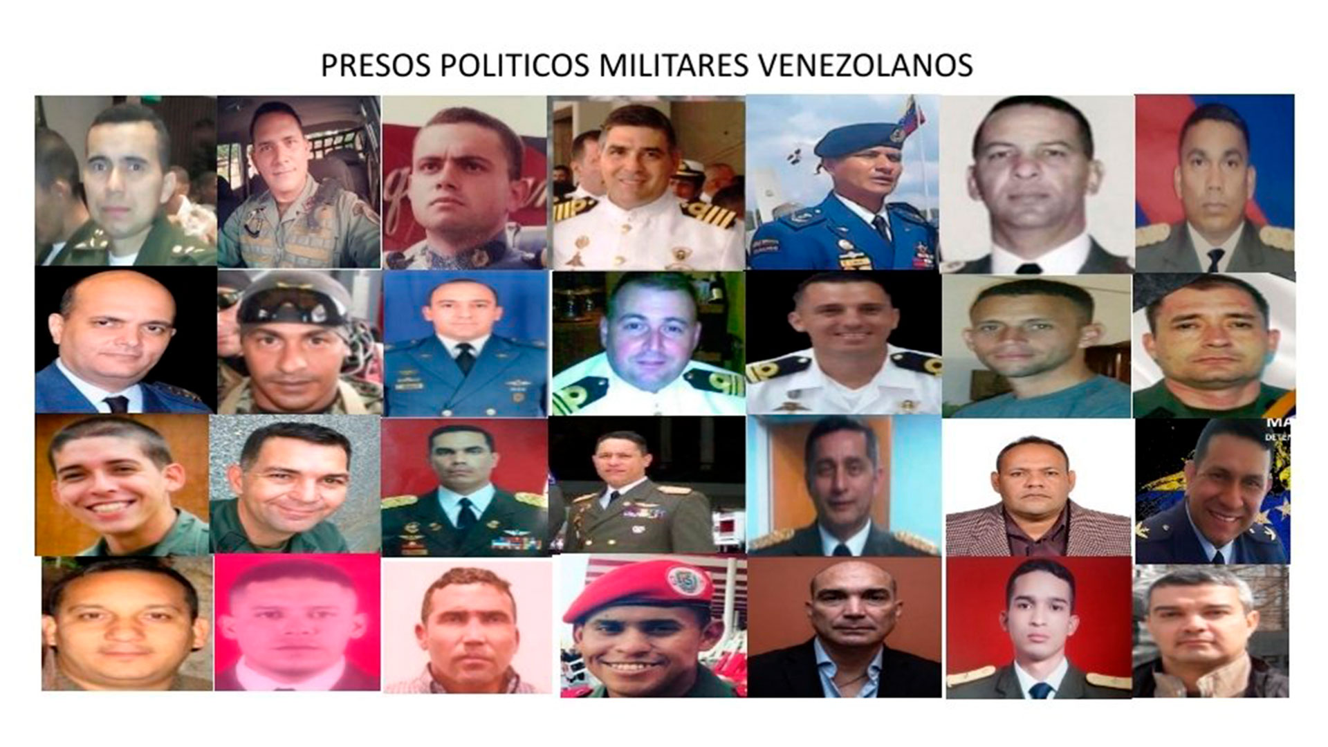 Muchos presos polīticos militares están en Ramo Verde, otros en la DGCIM, SEBIN y otras cárceles del país