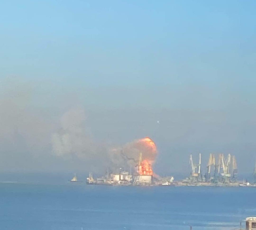 La destrucción del buque Orsk en el Mar Negro